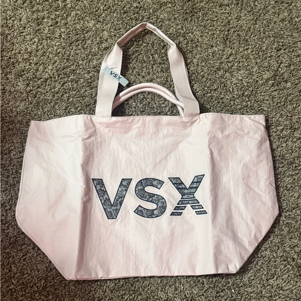 VSX Pale Pink Tote with Bold Logo